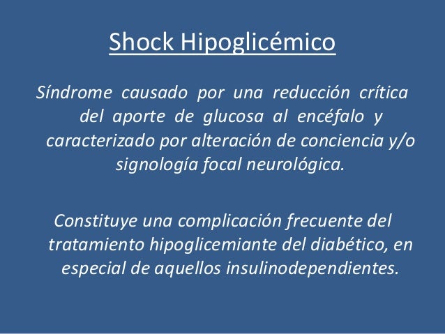 choque hipoglucemico